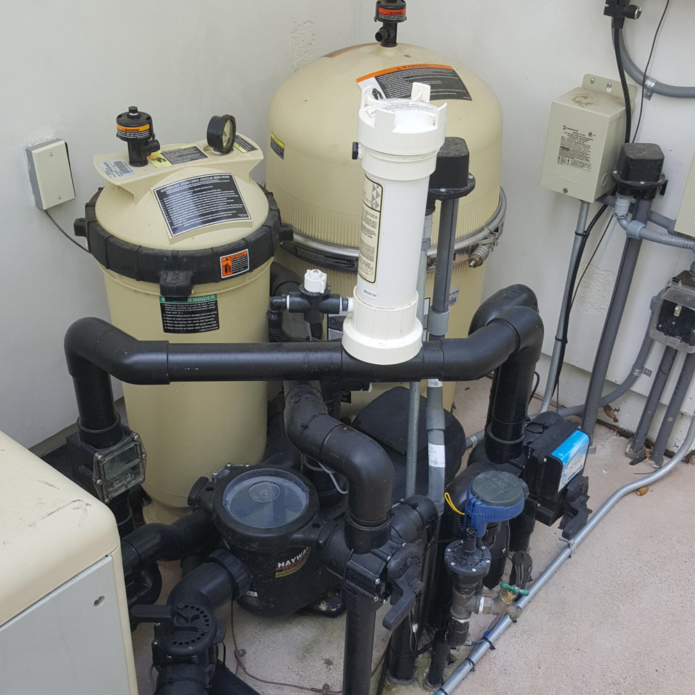 mawbys pools equipment repair recently completed at a client in south euclid