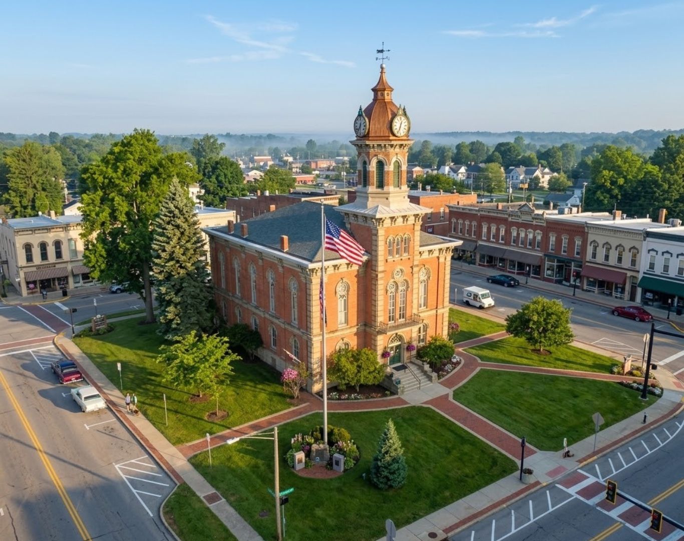 Chardon Courthouse Square District, Chardon, OH